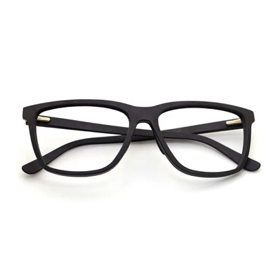 Quadratische Vollrand-Sonnenbrille aus Kohlefaser mit Federscharnieren
